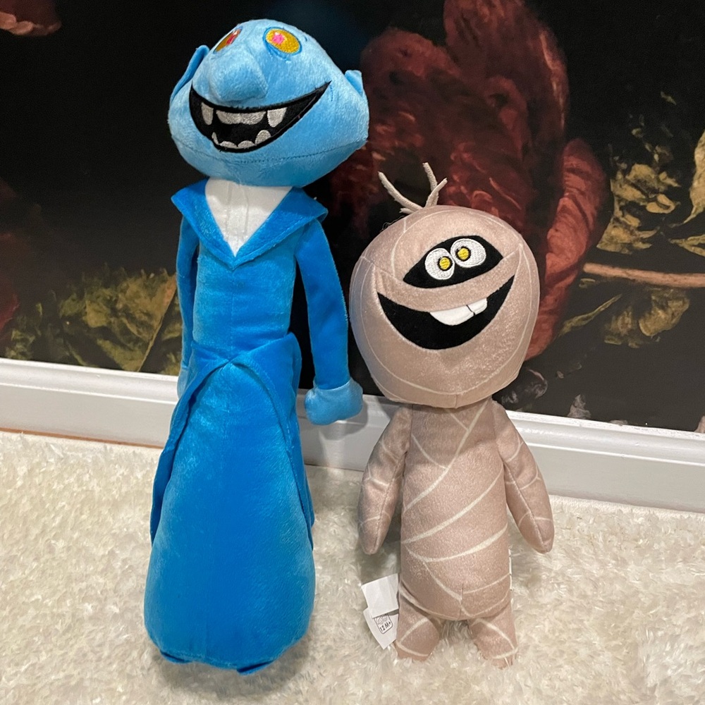 Dracula & Mummy Stuffed Plushie Dolls Halloween Goth Bram Stoker Vampire Vlad